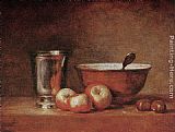 Jean Baptiste Simeon Chardin Canvas Paintings - The Silver Cup